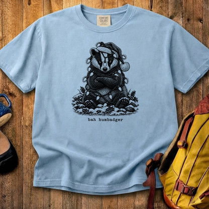 Bah Humbug Badger Cotton T-Shirt