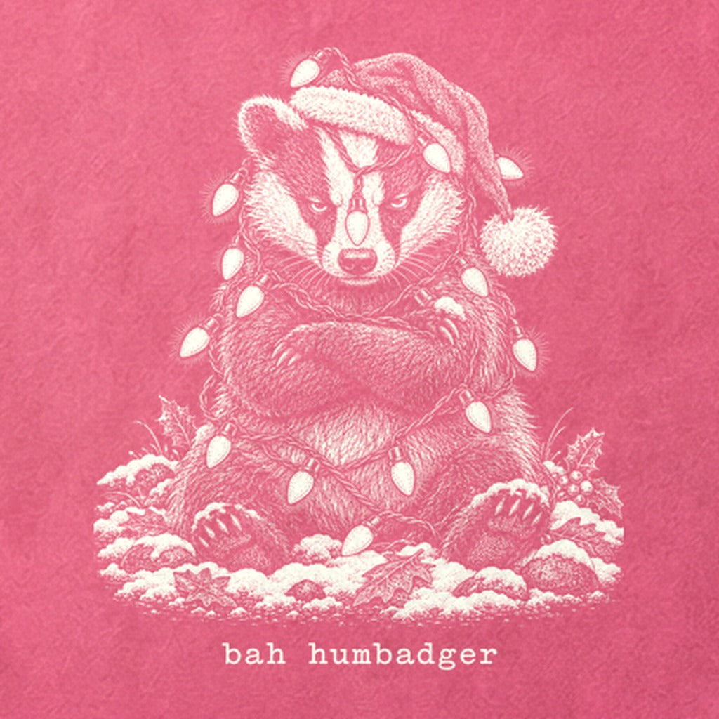 Bah Humbug Badger Cotton T-Shirt