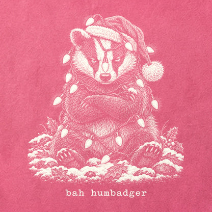 Bah Humbug Badger Cotton T-Shirt