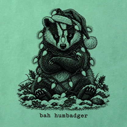 Bah Humbug Badger Cotton T-Shirt