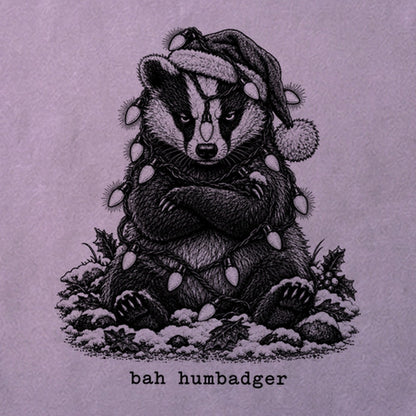 Bah Humbug Badger Cotton T-Shirt