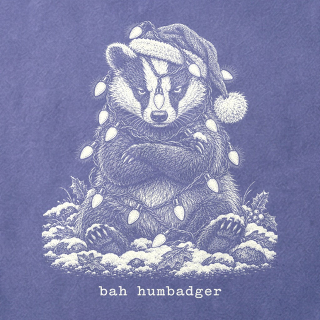 Bah Humbug Badger Cotton T-Shirt