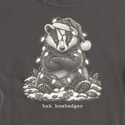 Bah Humbug Badger Crewneck Sweatshirt