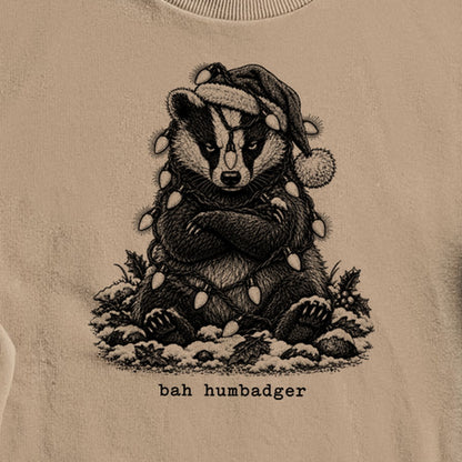 Bah Humbug Badger Crewneck Sweatshirt