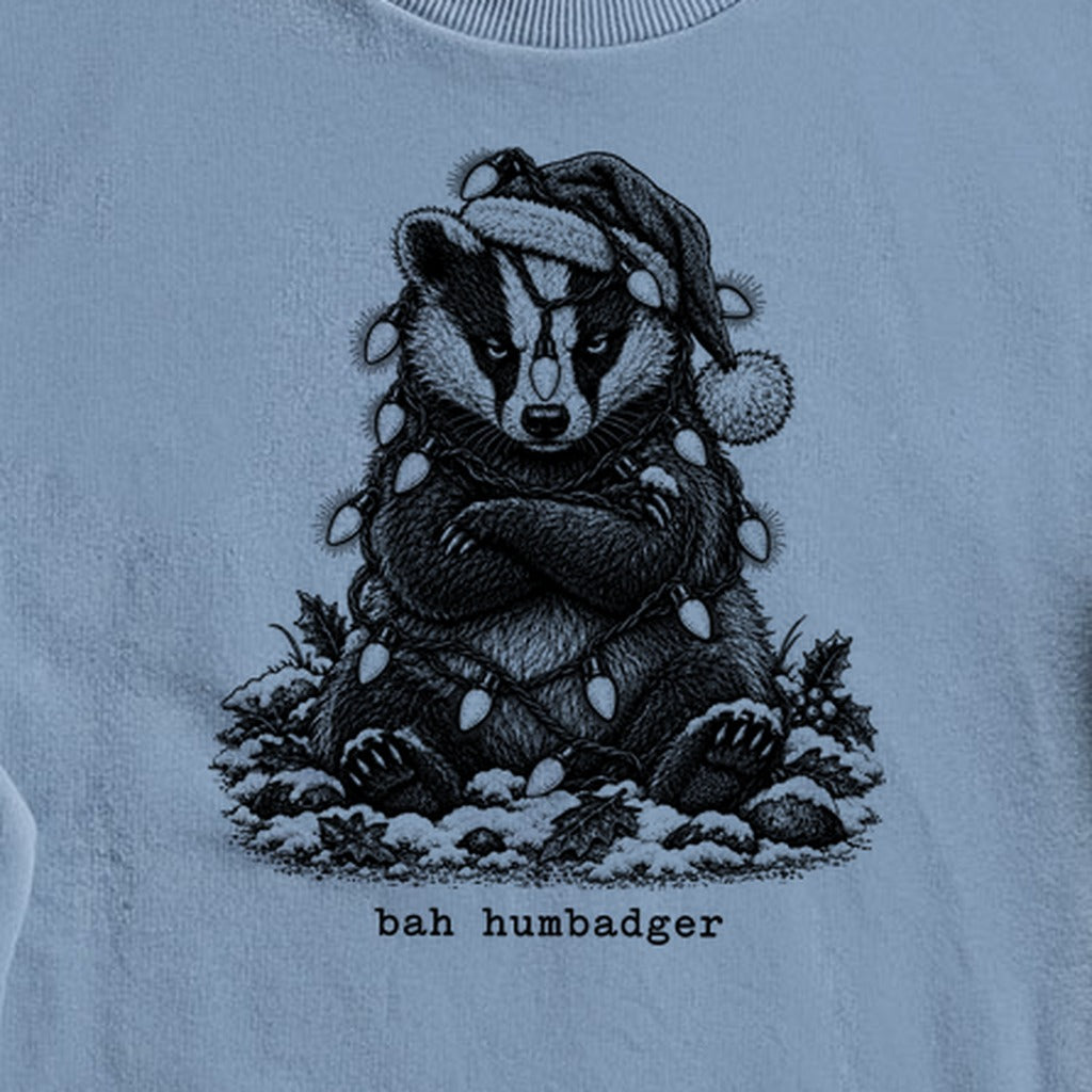Bah Humbug Badger Crewneck Sweatshirt