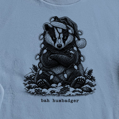 Bah Humbug Badger Crewneck Sweatshirt