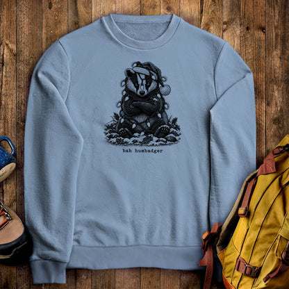 Bah Humbug Badger Crewneck Sweatshirt
