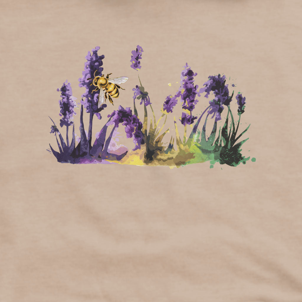 Watercolor Bee in a Meadow Crewneck Sweatshirt