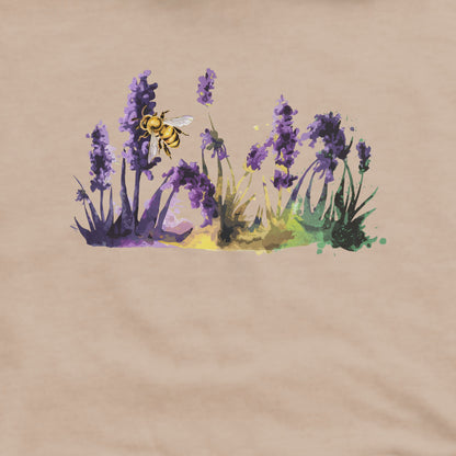 Watercolor Bee in a Meadow Crewneck Sweatshirt