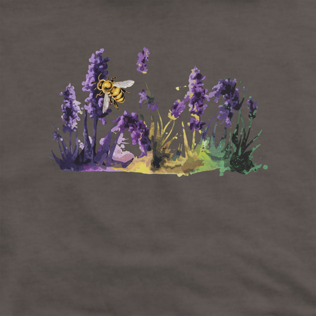 Watercolor Bee in a Meadow Crewneck Sweatshirt