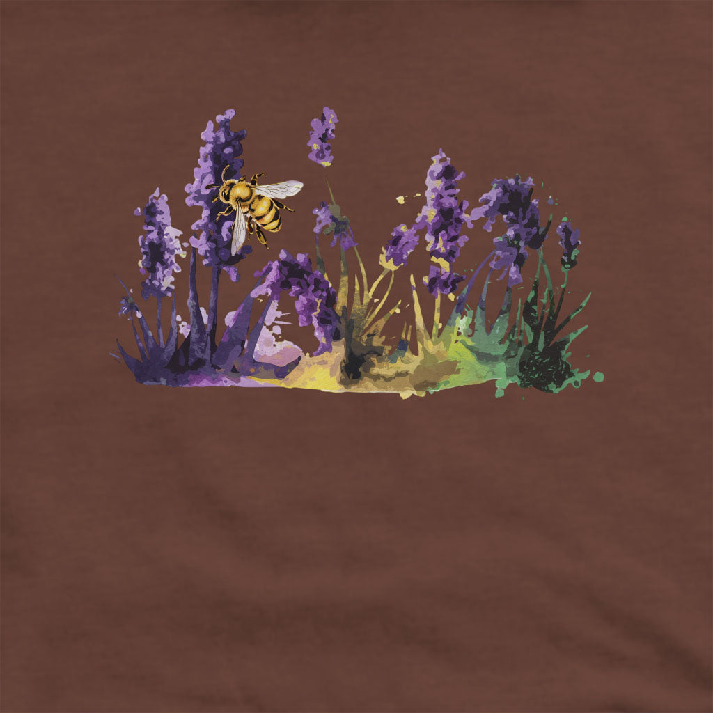 Watercolor Bee in a Meadow Crewneck Sweatshirt