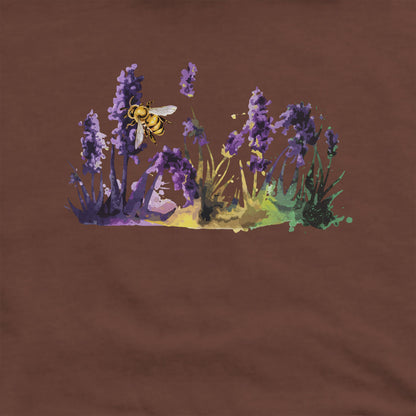 Watercolor Bee in a Meadow Crewneck Sweatshirt