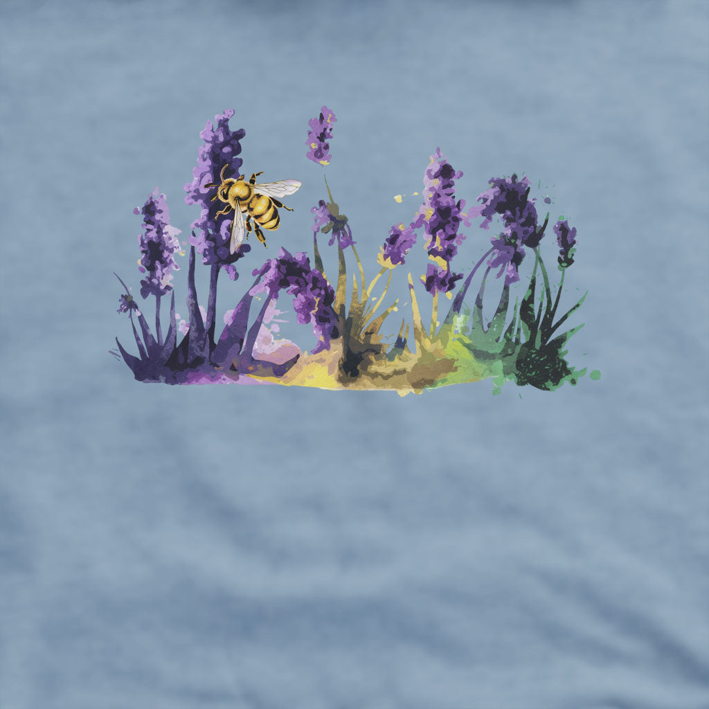 Watercolor Bee in a Meadow Crewneck Sweatshirt