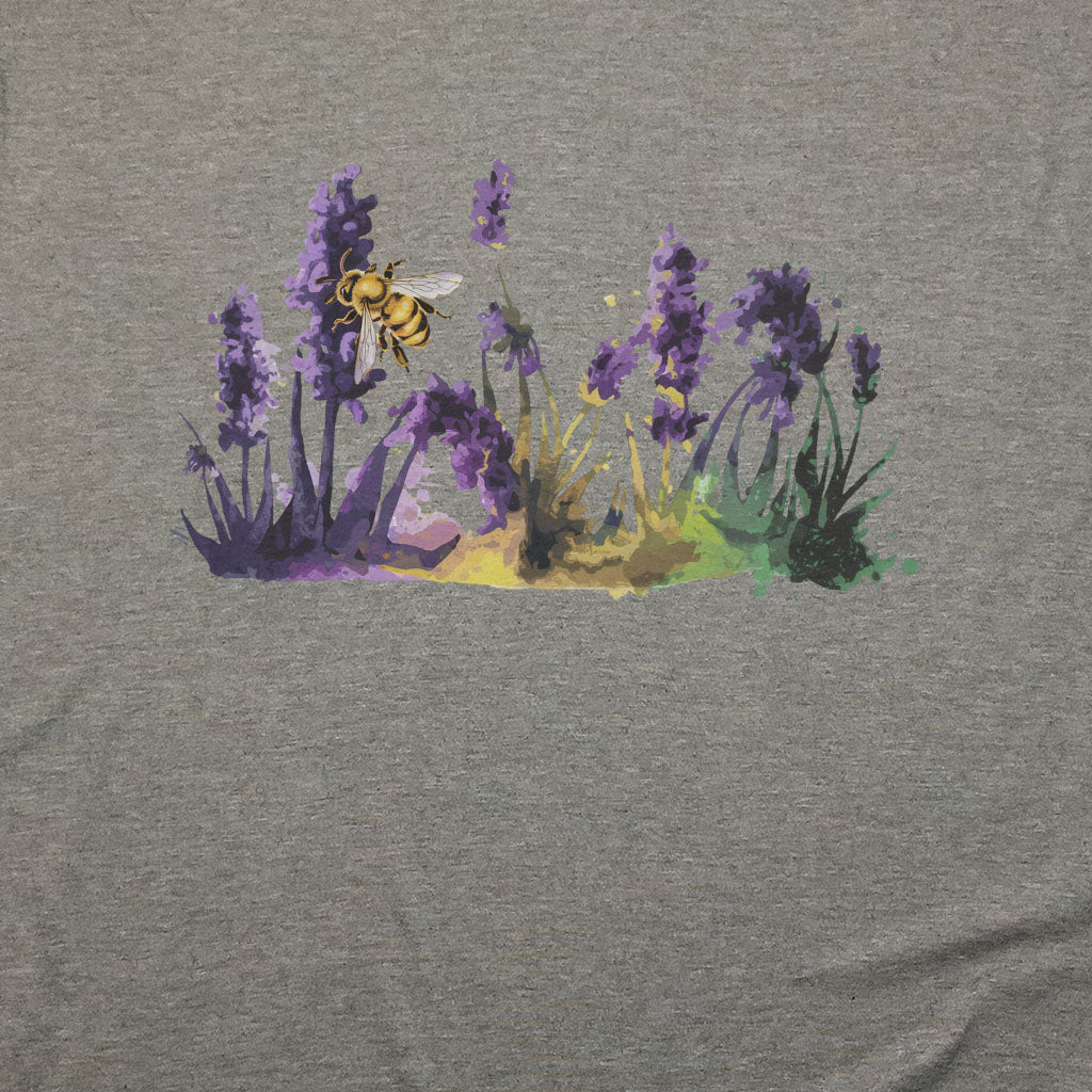 Watercolor Bee in a Meadow T-Shirt