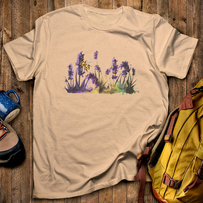 Watercolor Bee in a Meadow T-Shirt