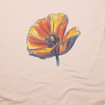 Painted Big Poppy T-Shirt