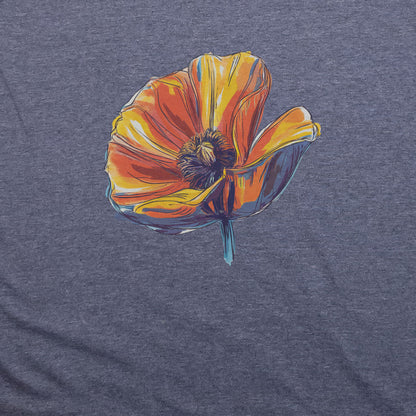 Painted Big Poppy T-Shirt