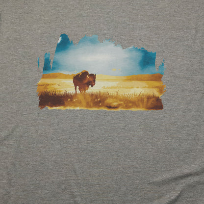Watercolor Bison Prairie T-Shirt