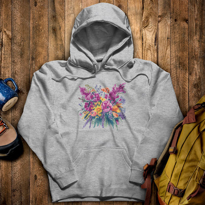 Painted Wildflower Bouquet Hoodie