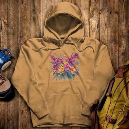 Painted Wildflower Bouquet Hoodie