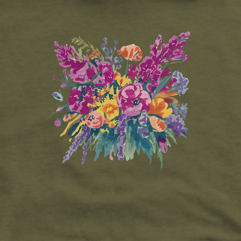 Painted Wildflower Bouquet Hoodie