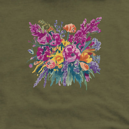 Painted Wildflower Bouquet Hoodie