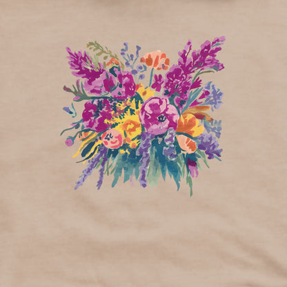 Painted Wildflower Bouquet Crewneck Sweatshirt