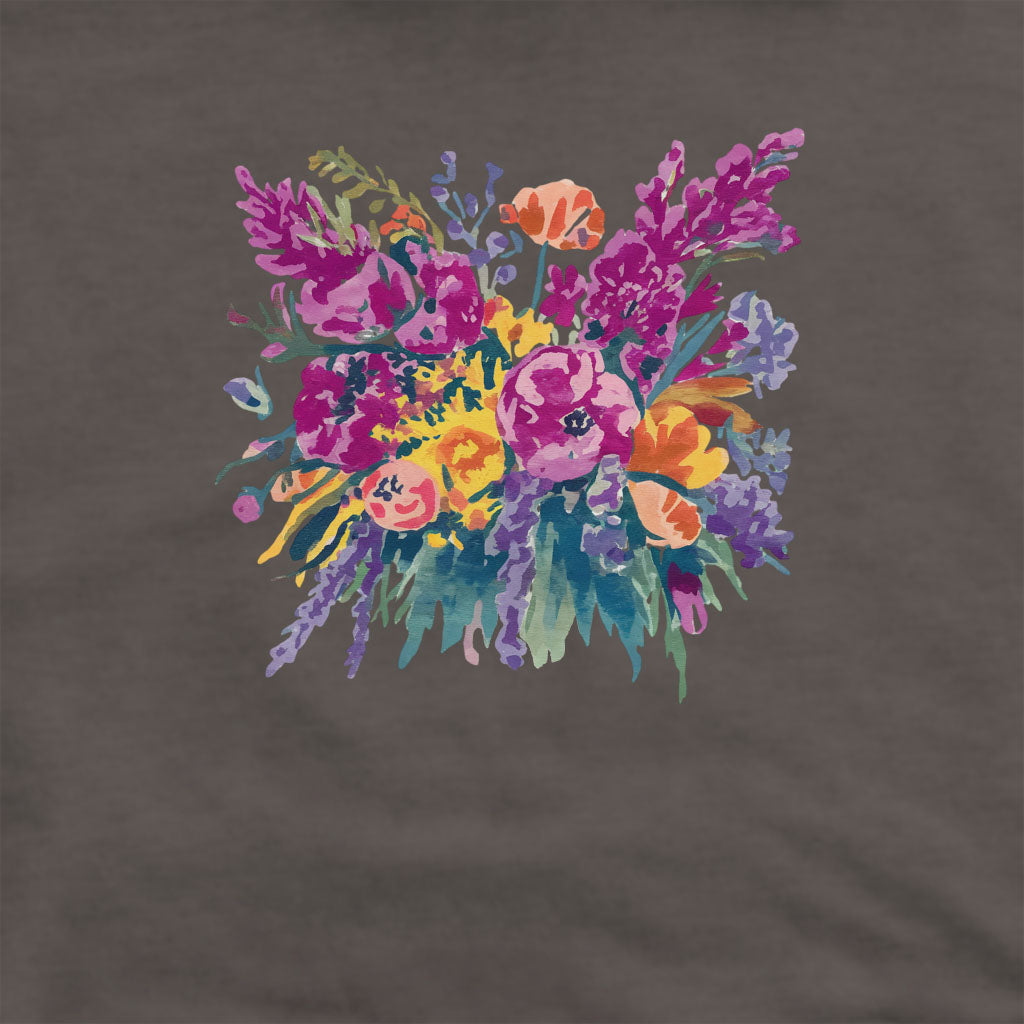 Painted Wildflower Bouquet Crewneck Sweatshirt