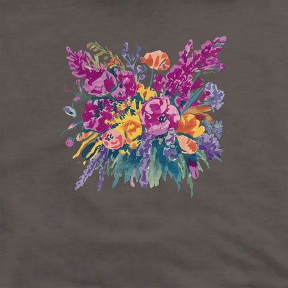 Painted Wildflower Bouquet Crewneck Sweatshirt