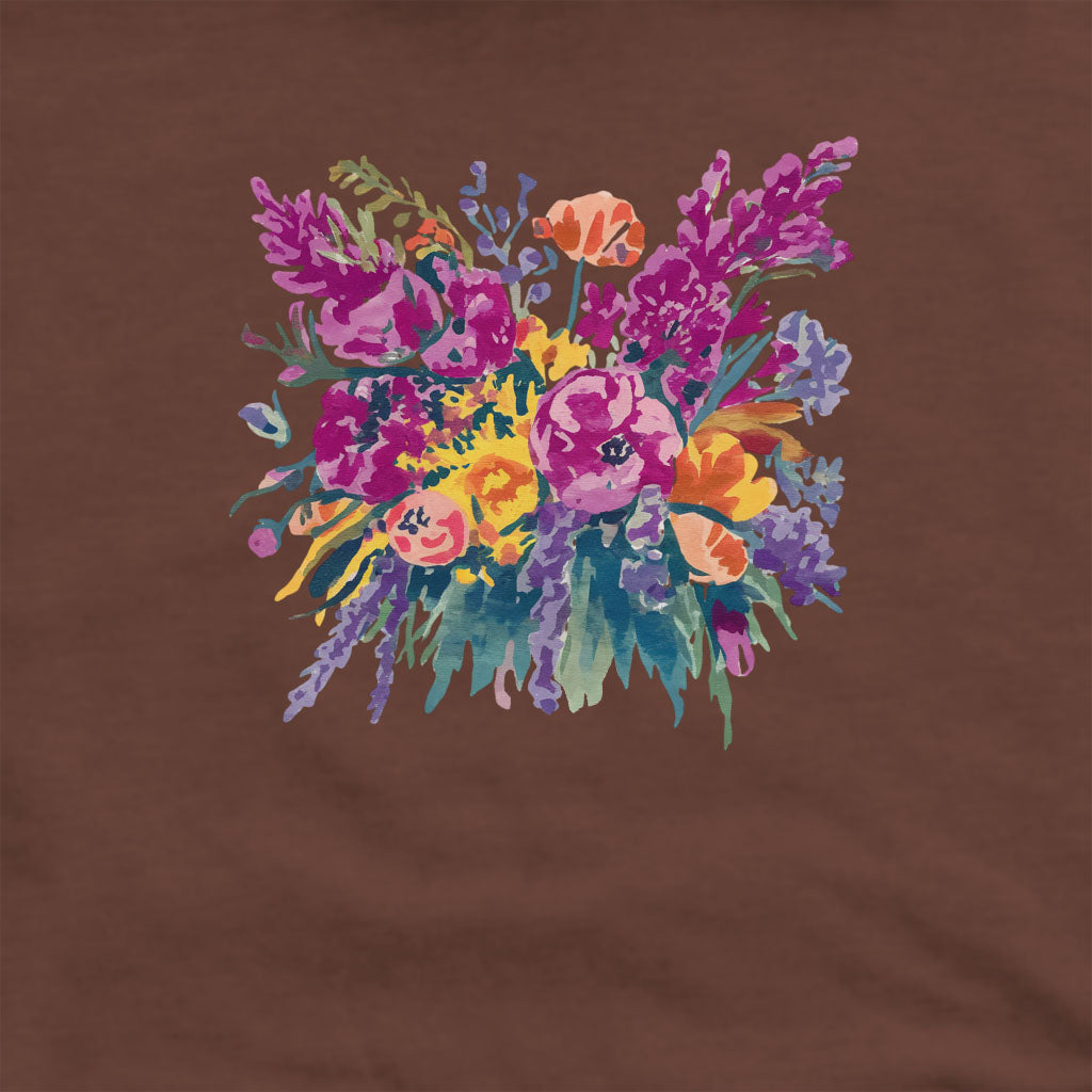 Painted Wildflower Bouquet Crewneck Sweatshirt