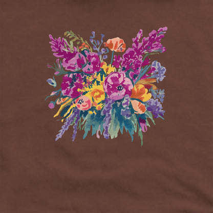 Painted Wildflower Bouquet Crewneck Sweatshirt