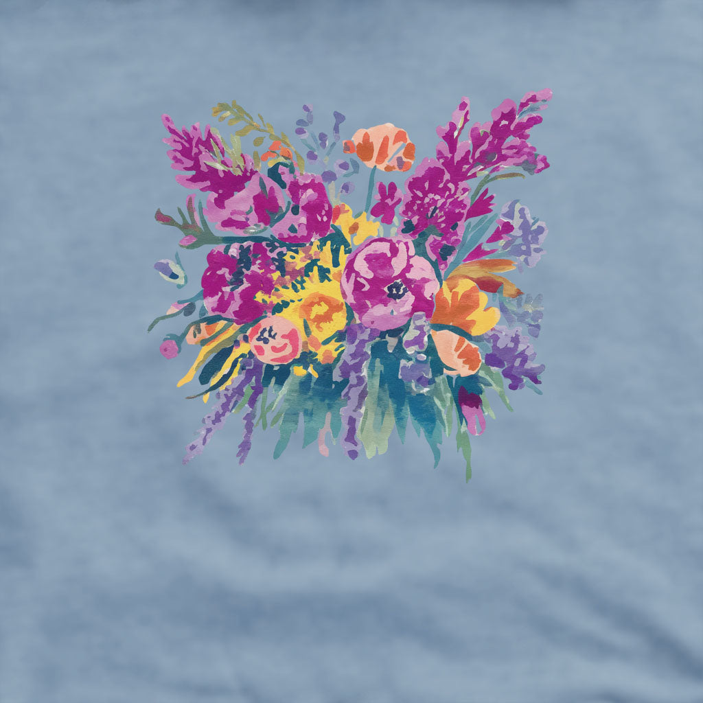 Painted Wildflower Bouquet Crewneck Sweatshirt