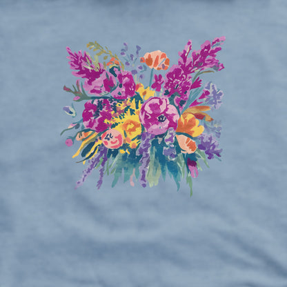 Painted Wildflower Bouquet Crewneck Sweatshirt