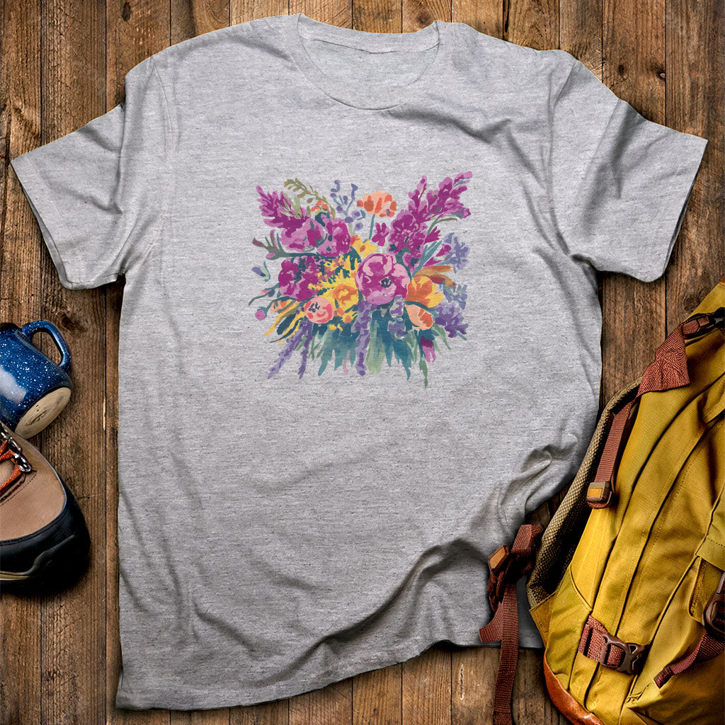 Painted Wildflower Bouquet T-Shirt
