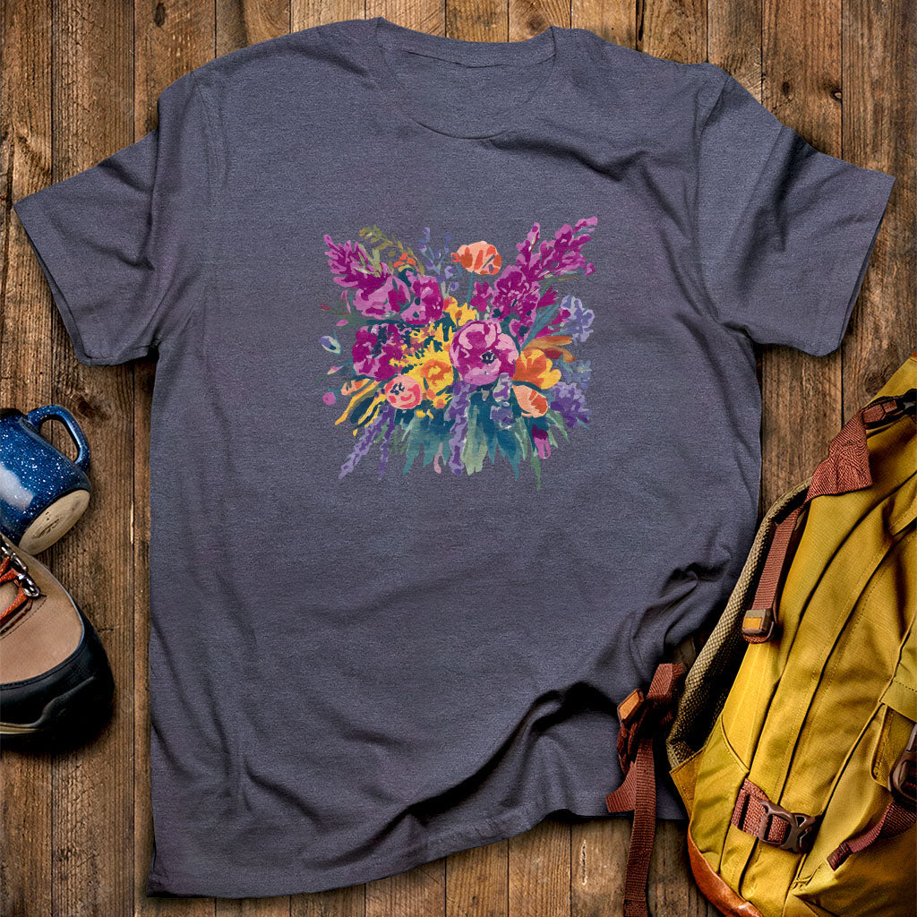 Painted Wildflower Bouquet T-Shirt