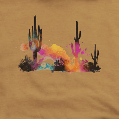 Watercolor Cactus Desert Hoodie