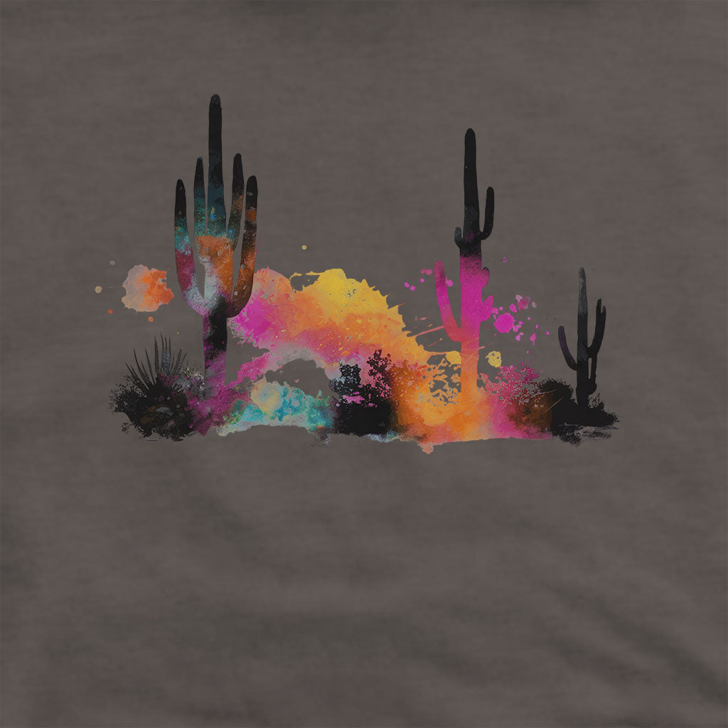 Watercolor Cactus Desert Hoodie