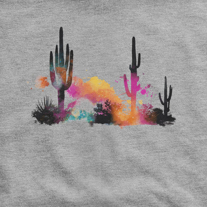 Watercolor Cactus Desert Hoodie