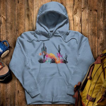 Watercolor Cactus Desert Hoodie