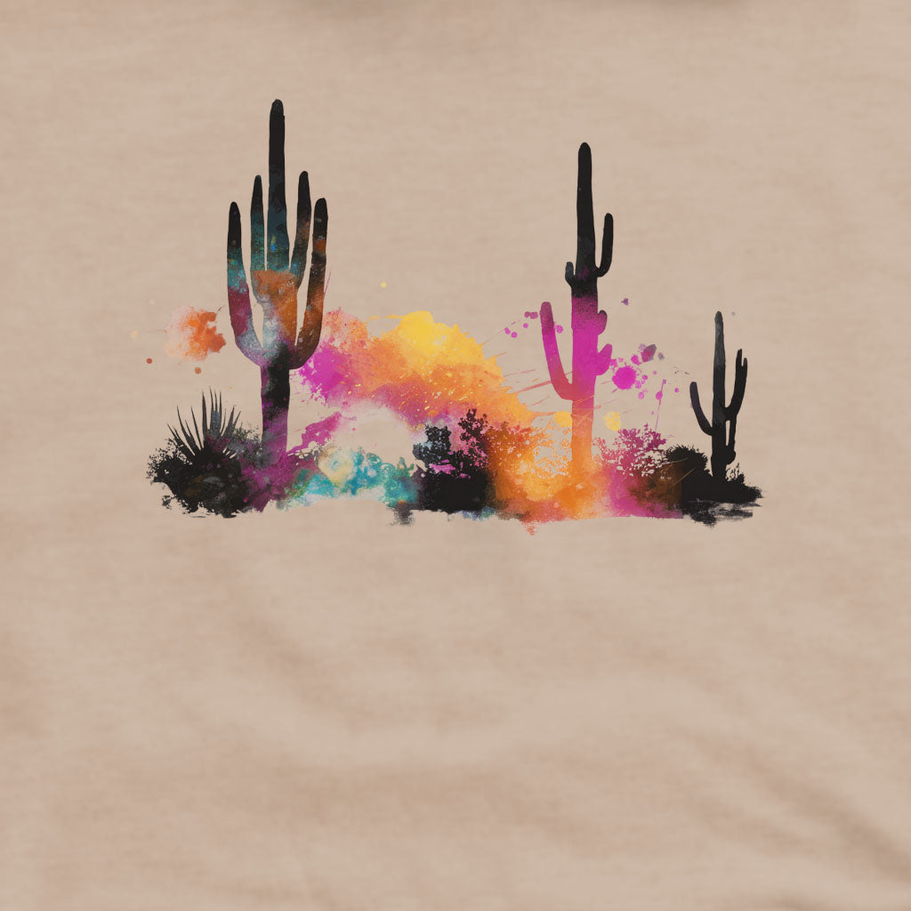 Watercolor Cactus Desert Crewneck Sweatshirt