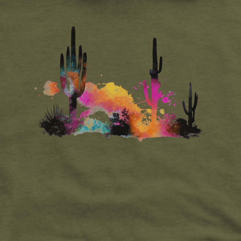 Watercolor Cactus Desert Crewneck Sweatshirt