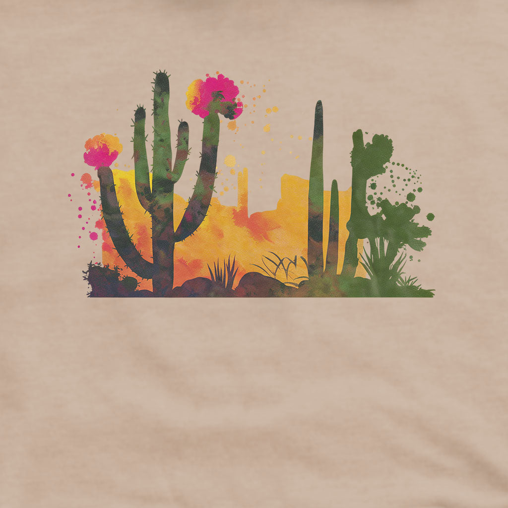 Watercolor Desert Scene Hoodie