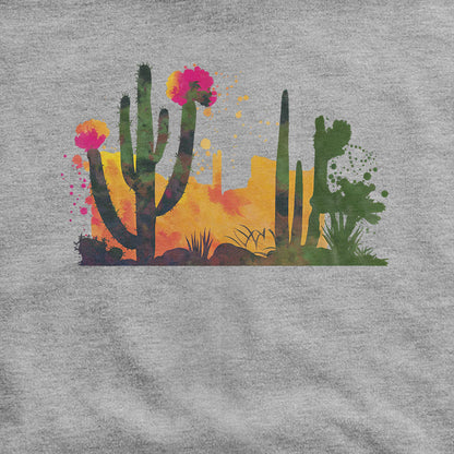 Watercolor Desert Scene Hoodie