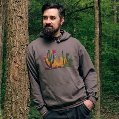 Watercolor Desert Scene Hoodie