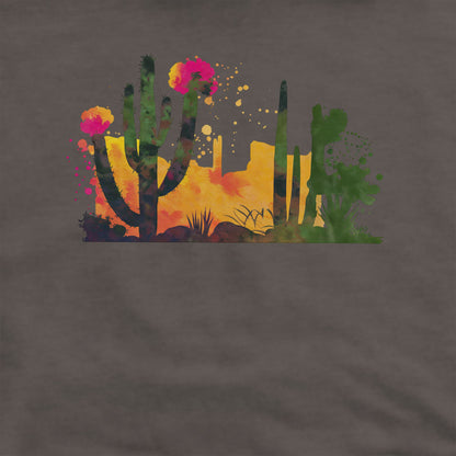 Watercolor Desert Scene Crewneck Sweatshirt