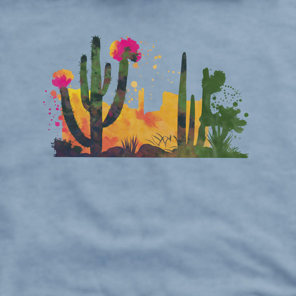 Watercolor Desert Scene Crewneck Sweatshirt