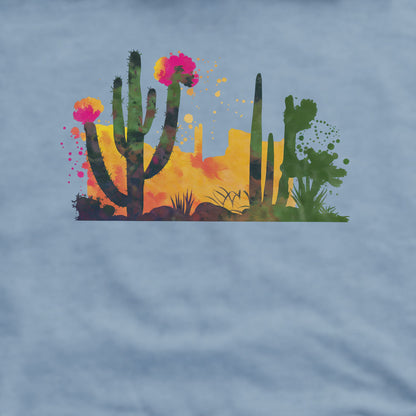 Watercolor Desert Scene Crewneck Sweatshirt