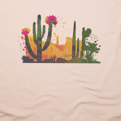 Watercolor Desert Scene T-Shirt