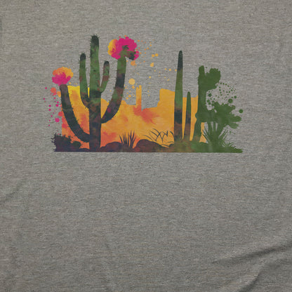 Watercolor Desert Scene T-Shirt