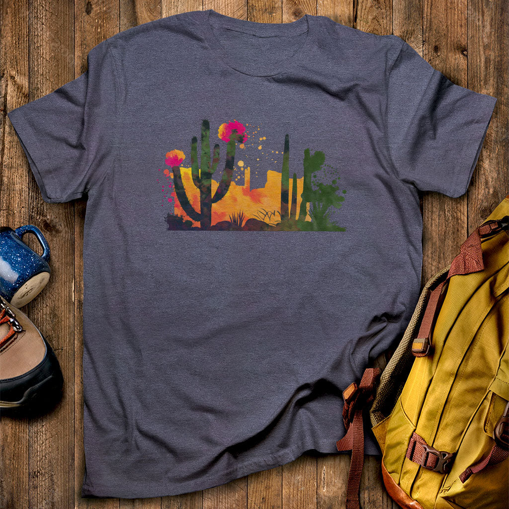 Watercolor Desert Scene T-Shirt